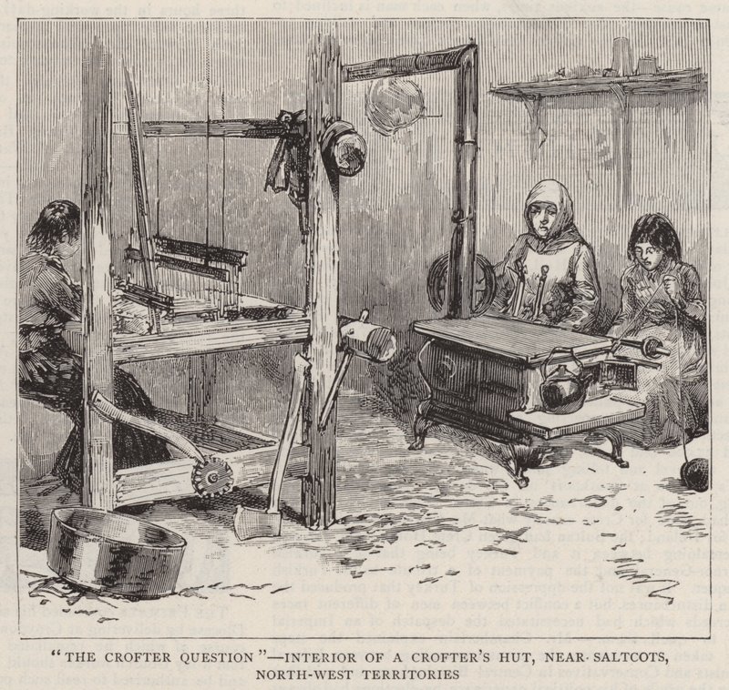 "The Crofter Question", Interiør af en Crofter