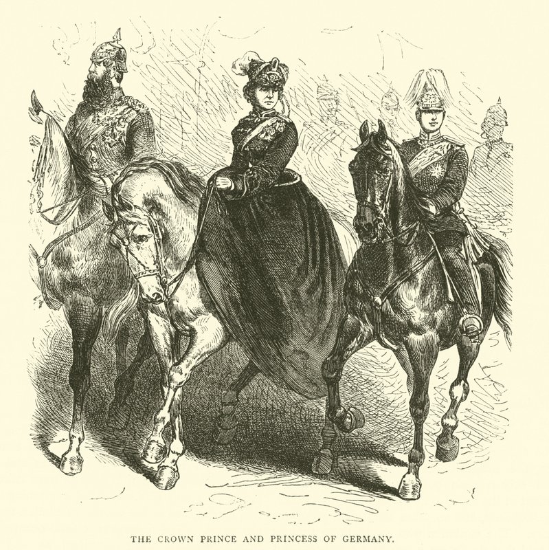 Kronprinsparret af Tyskland, marts 1871 af English School