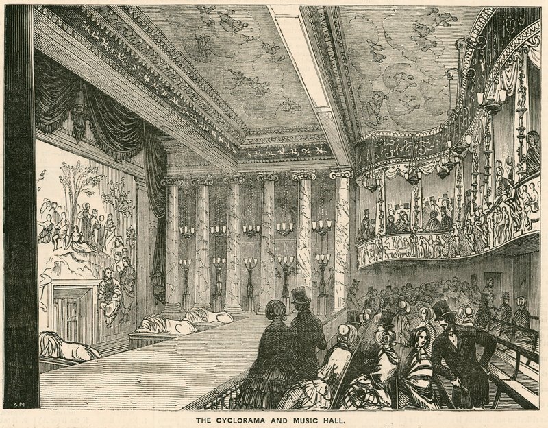 Cyclorama and Music Hall ved Colosseum, London af English School