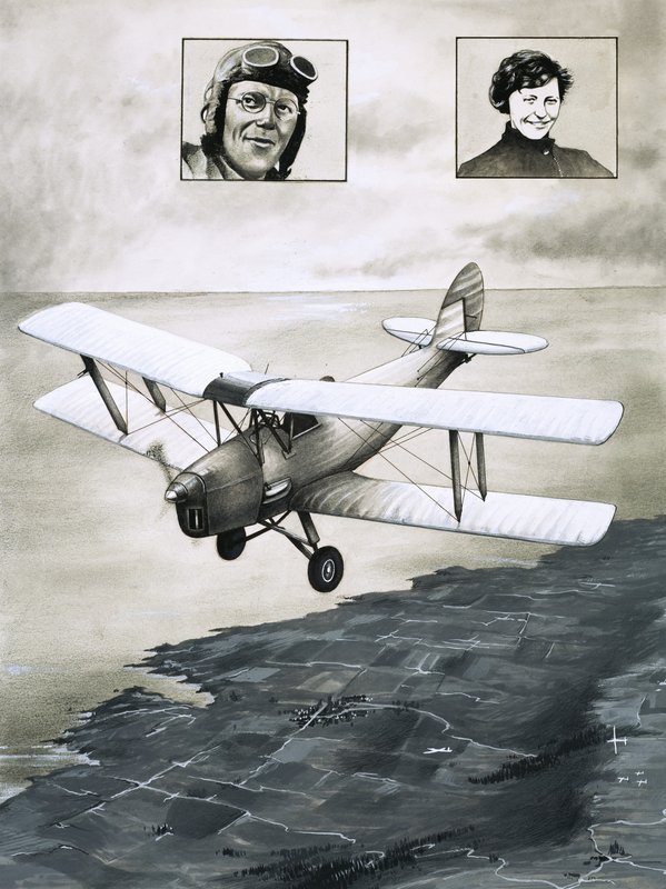De Havilland Moth af English School