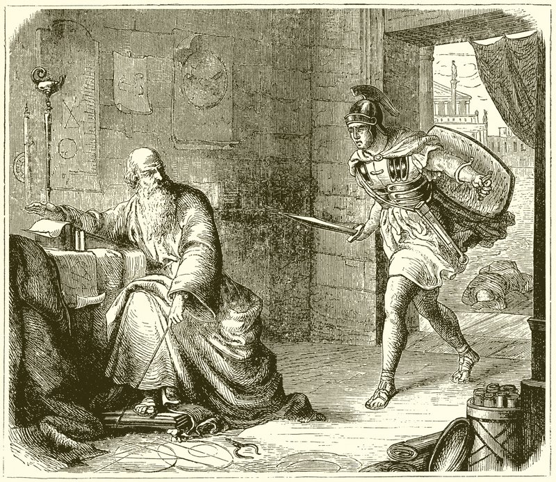 Archimedes død af English School