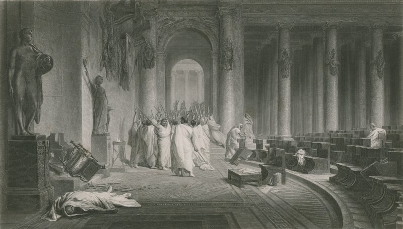 Cæsars død, Julius Cæsar af English School