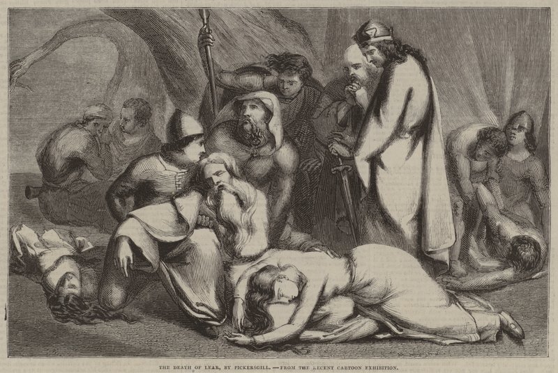 The Death of Lear, af Pickersgill, fra den seneste tegneserieudstilling af English School