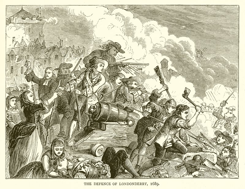 Londonderrys forsvar, 1689 af English School