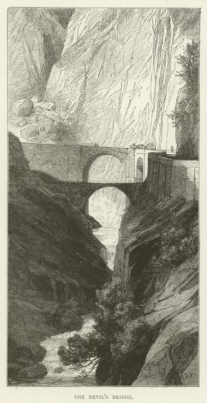 The Devils Bridge  af English School