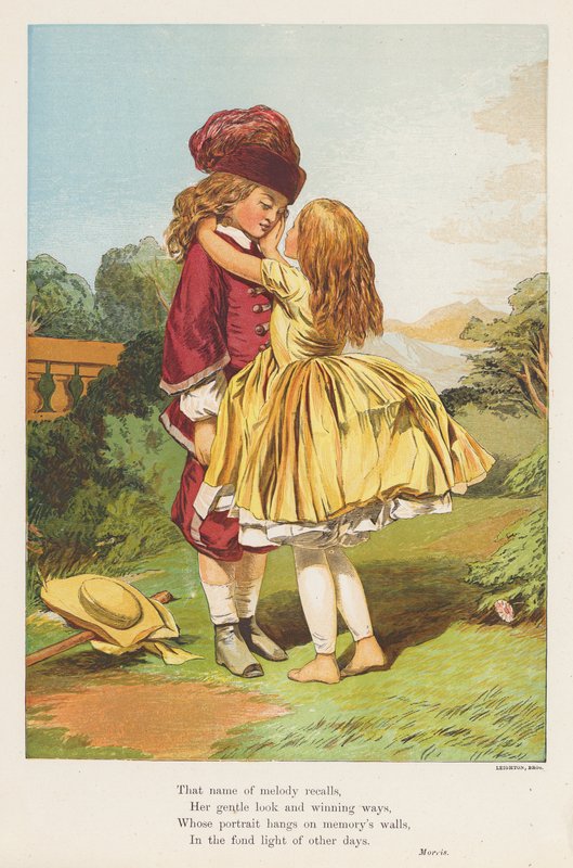 Drømmen om kærlighed (farvelitografi) af English School