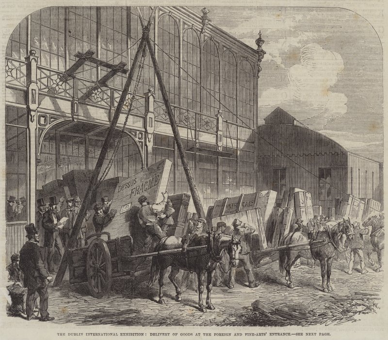 Dublin International Exhibition, Levering af varer ved Foreign and Fine-Arts