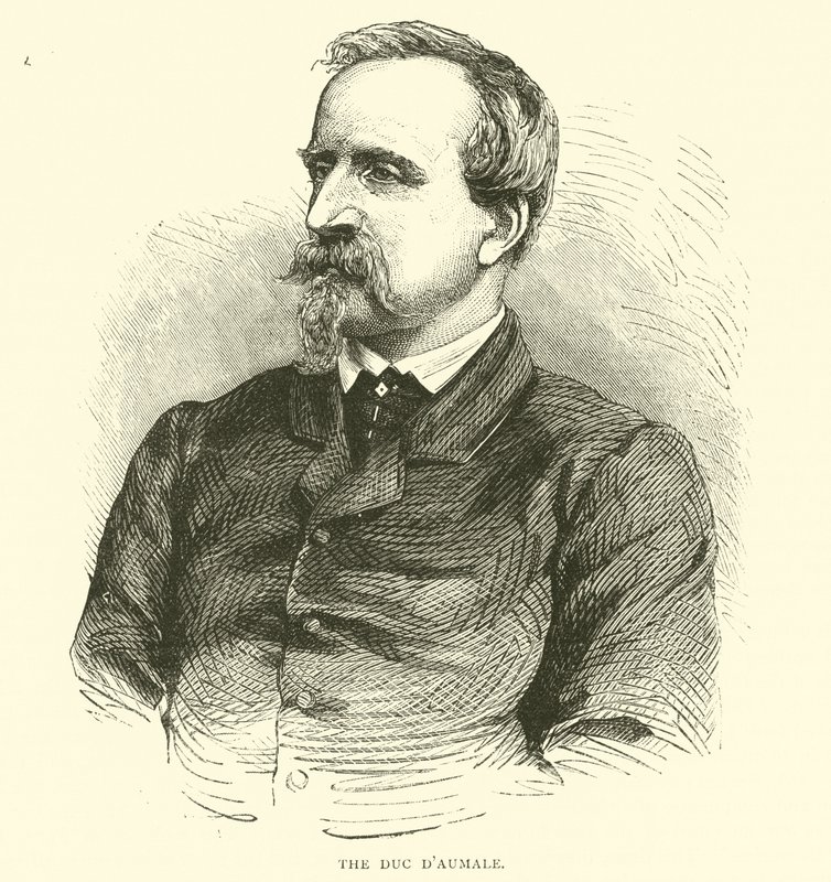 Duc dAumale, marts 1871 af English School