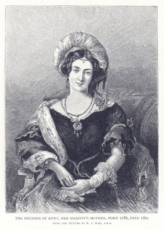 Hertuginden af Kent, Hendes Majestæts Moder, født 1786, død 1861 af English School