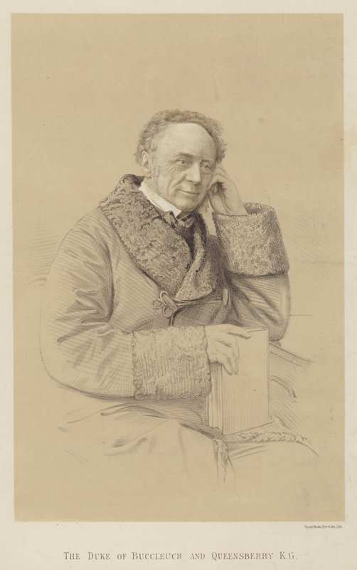 Hertugen af Buccleuch og Queensberry, KG (litho) af English School