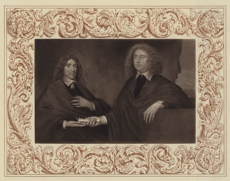 Jarlen af Lauderdale (til højre) og Jarlen af Lanark (bagefter anden hertug af Hamilton) (litho) af English School