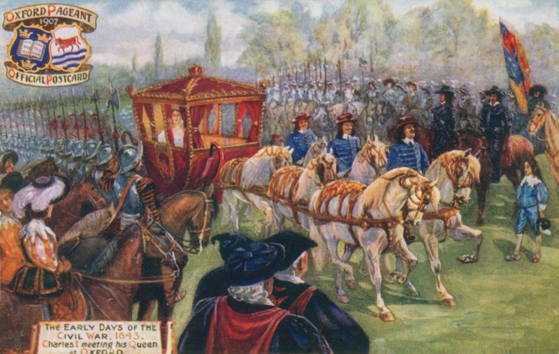De tidlige dage af borgerkrigen, 1643 af English School