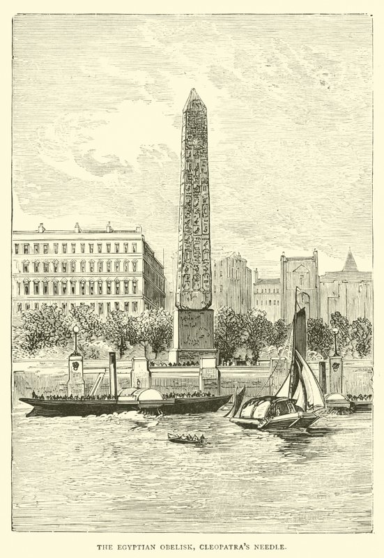 Den egyptiske obelisk, Cleopatras-nålen af English School