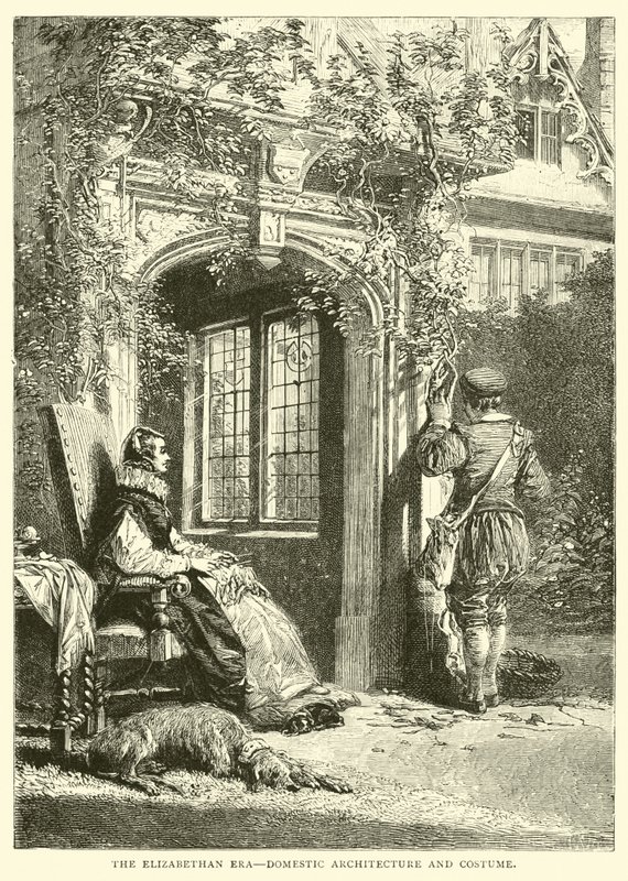 Elizabethan-æraen, indenlandsk arkitektur og kostume af English School