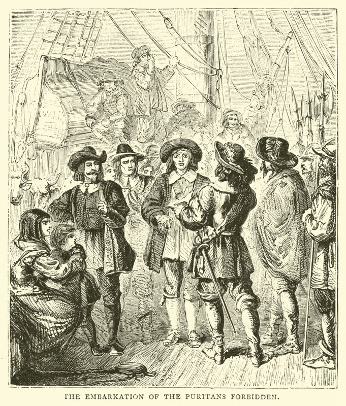 Puritanernes indskibning forbudt af English School