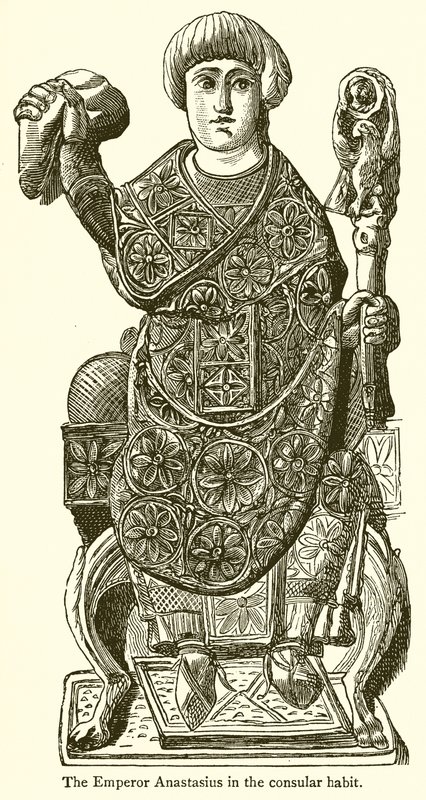 Kejser Anastasius i den konsulære vane af English School