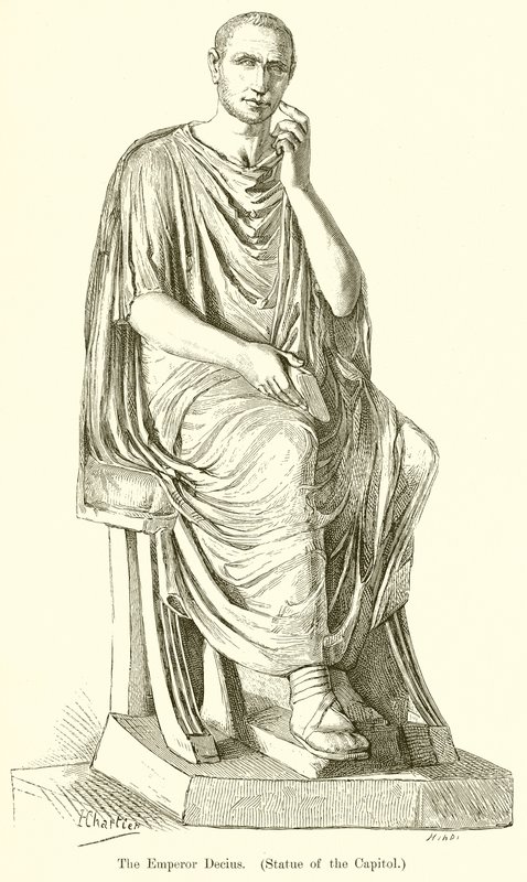 Kejser Decius. (Statue af Capitol) af English School