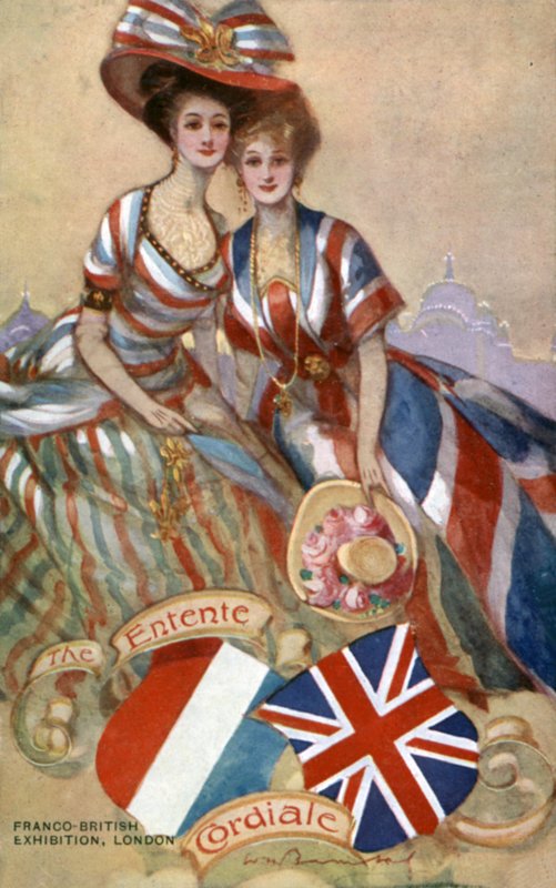Entente Cordiale, fransk-britisk udstilling, London af English School