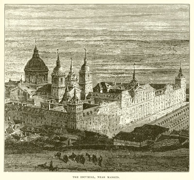 Escurial, nær Madrid af English School