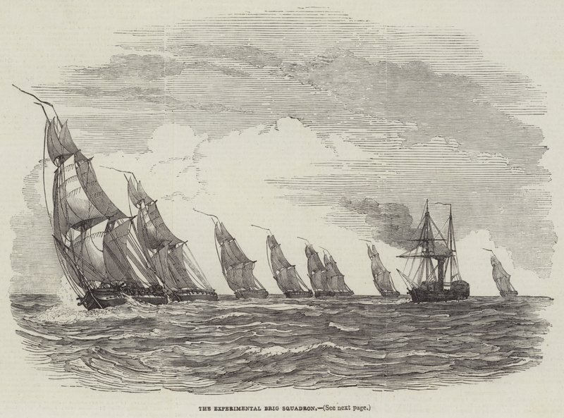 The Experimental Brig Squadron (gravering) af English School