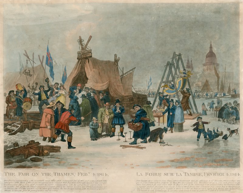 Messen ved Themsen, 4. februar 1814 af English School