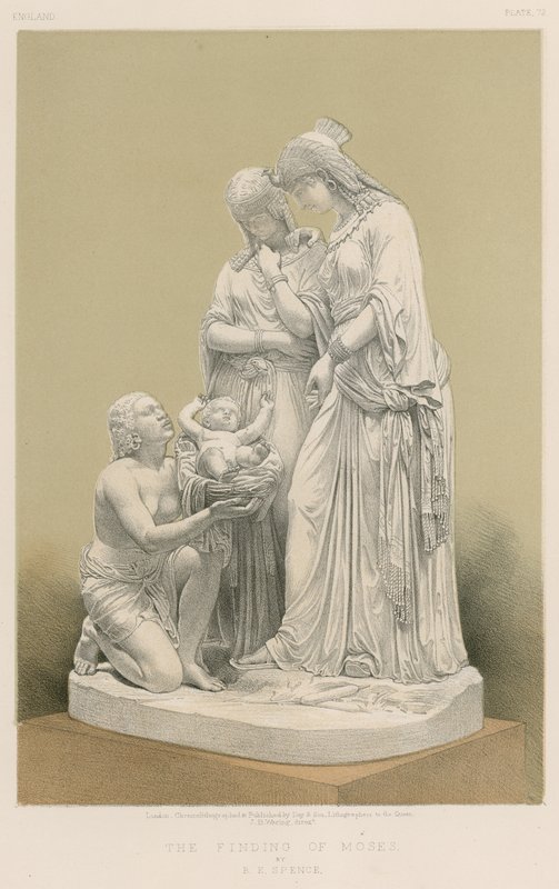 The Finding of Moses af B E Spence af English School