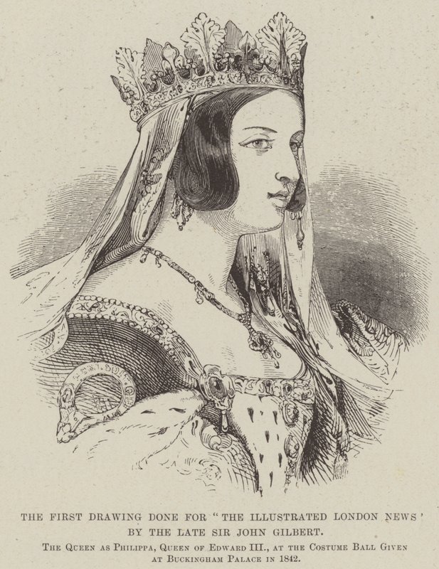 Den første tegning lavet til "The Illustrated London News" af afdøde Sir John Gilbert (gravering) af English School