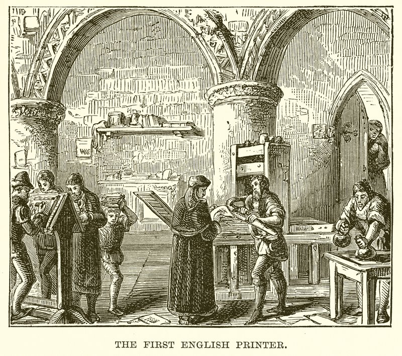 Den første engelske printer af English School