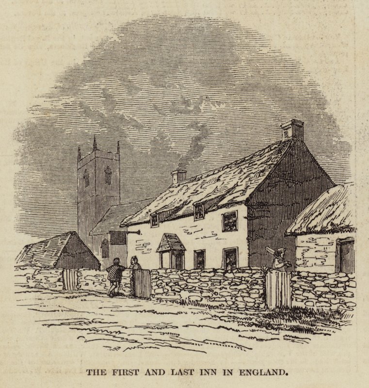 The First and Last Inn i England (gravering) af English School