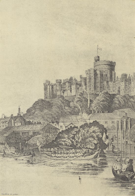 Den fjerde juni, 1838 (dybtryk) af English School