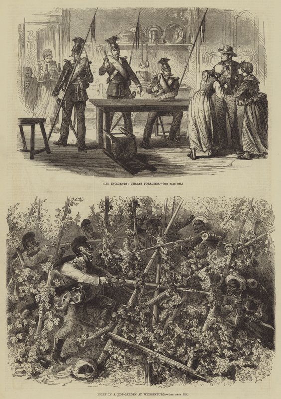 Den fransk-preussiske krig (gravering) af English School