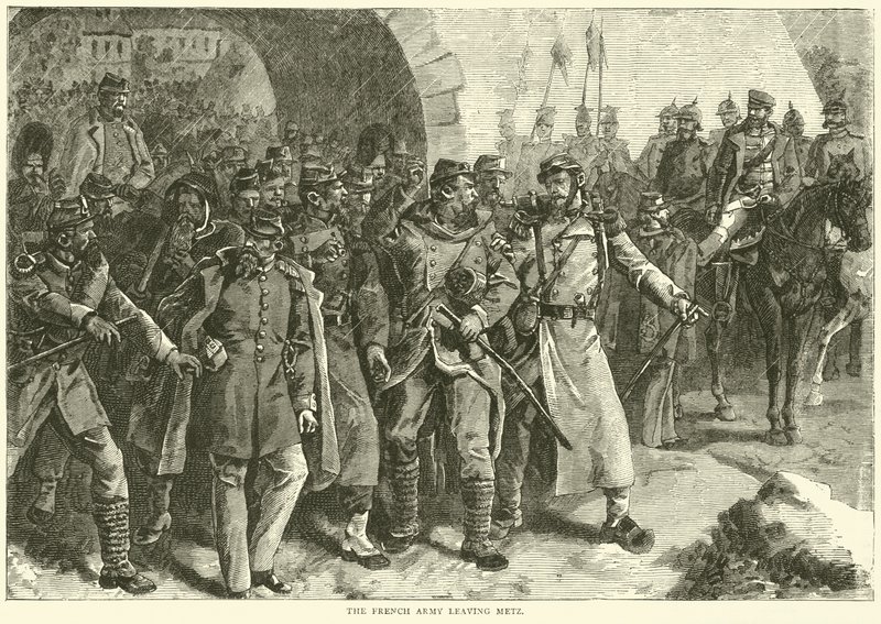 Den franske hær forlader Metz, oktober 1870 af English School