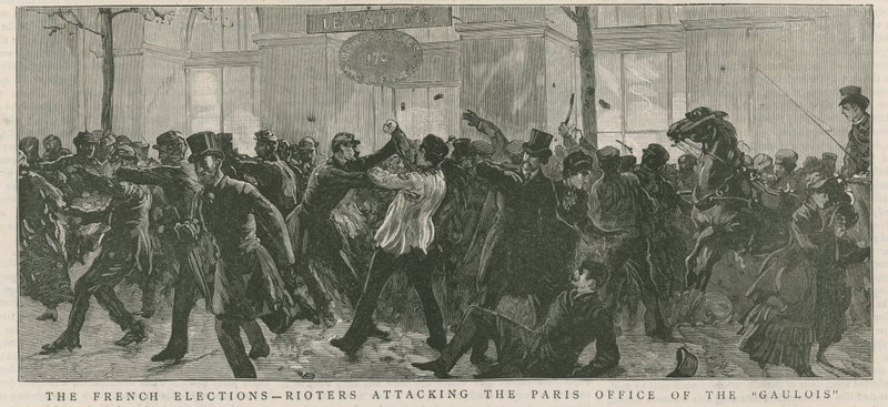 De franske valg - uromagere angriber Galois-kontoret i Paris af English School