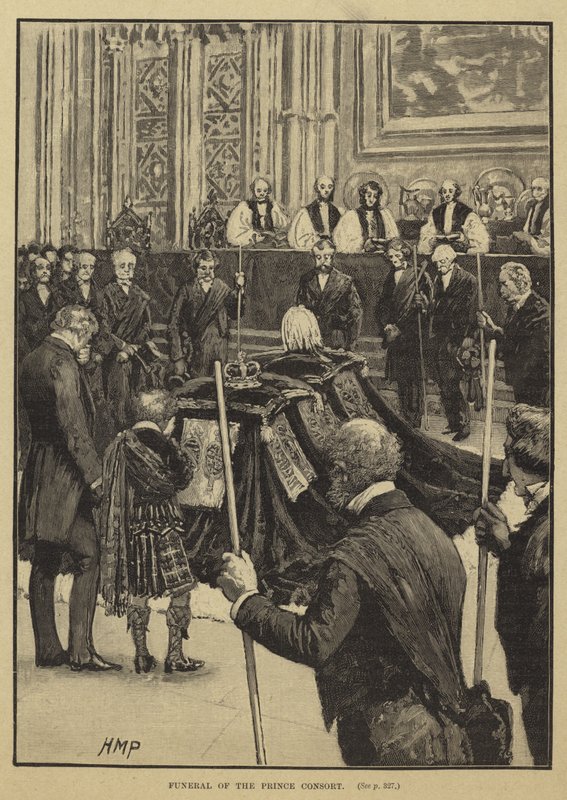 Prinsgemalen Alberts begravelse af English School