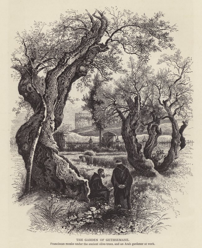 Gethsemane Have (kobberstik) af English School