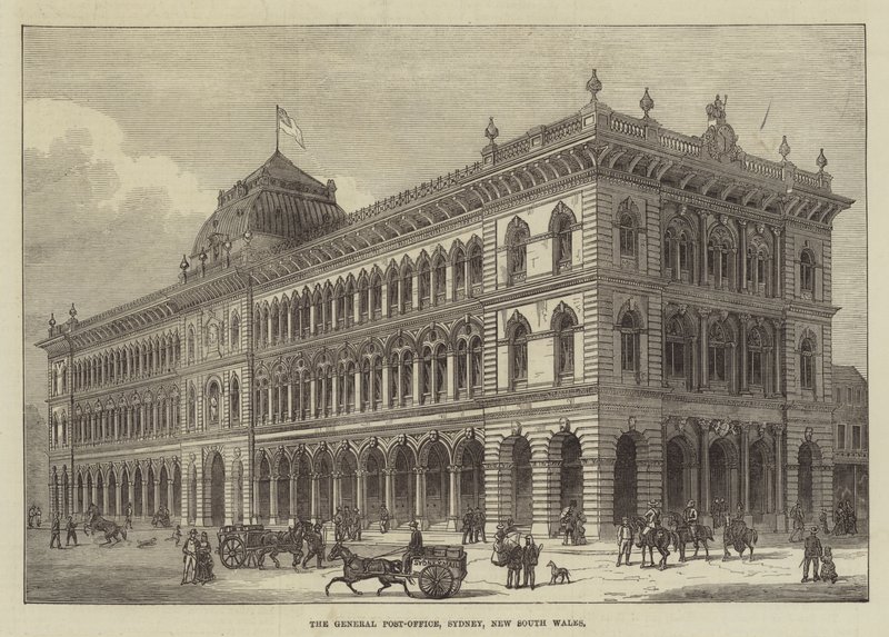The General Post-Office, Sydney, New South Wales (gravering) af English School