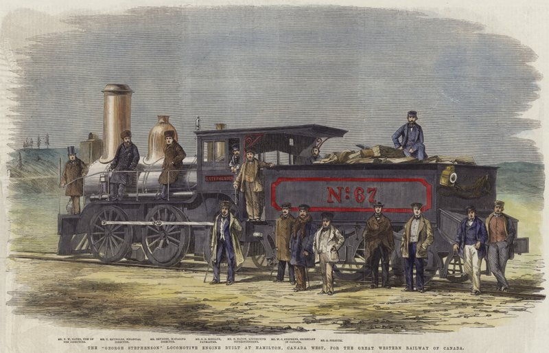 George Stephenson-lokomotivet bygget ved Hamilton af English School