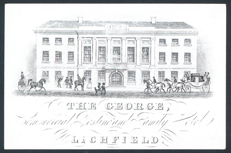 George, handels- og familiehotel, handelskort af English School