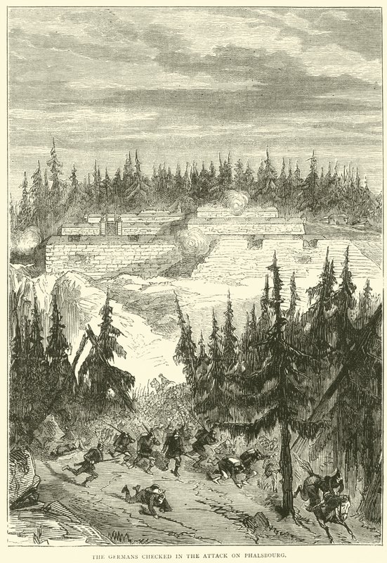 Tyskerne kontrollerede angrebet på Phalsbourg, 1871 af English School
