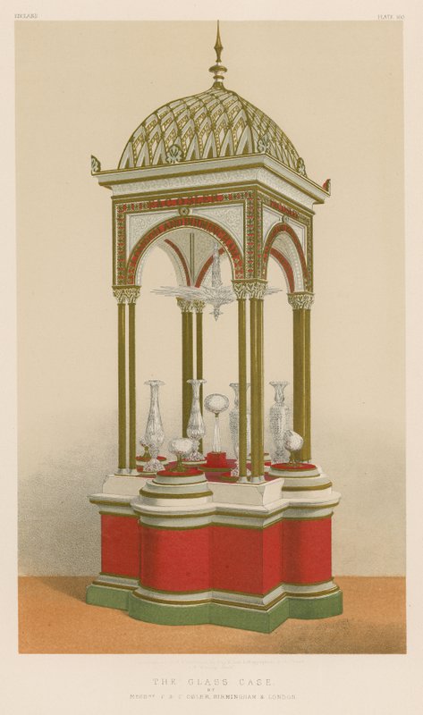 The Glass Case af herrerne F og C Osler, Birmingham og London af English School