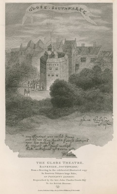 The Globe Theatre, Bankside, Southwark, London af English School