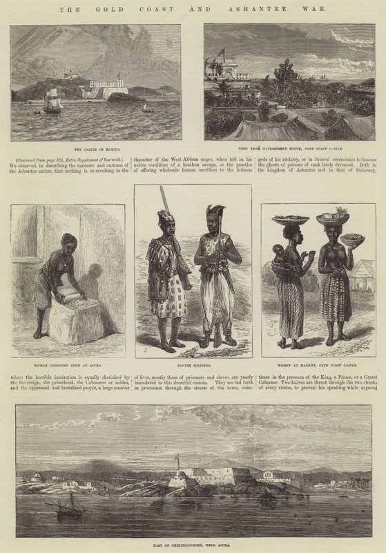 The Gold Coast and Ashantee War (engraving)   956723   da       Dänisch Successfully Translated  Original: A Tiger Wedding in Coorg, India (engraving) Translat: A Tiger Wedding in Coorg, India (engraving) 956722 da Dänisch Successfully Translated Original: af English School