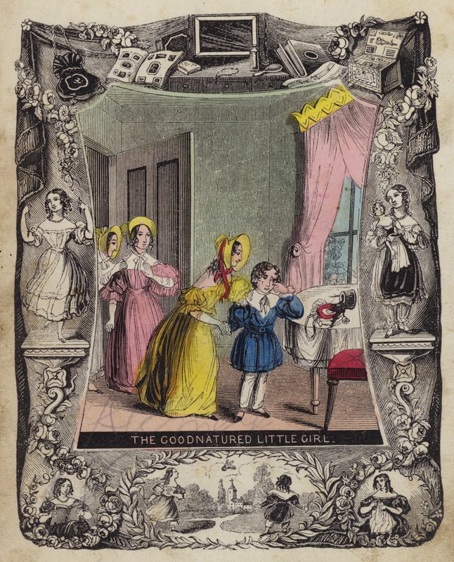 The Goodnatured Little Girl (farvet indgravering) af English School