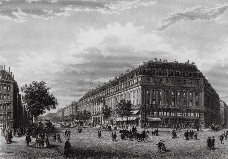 Grand Hotel, Boulevard des Capucines, Paris (kobberstik) af English School