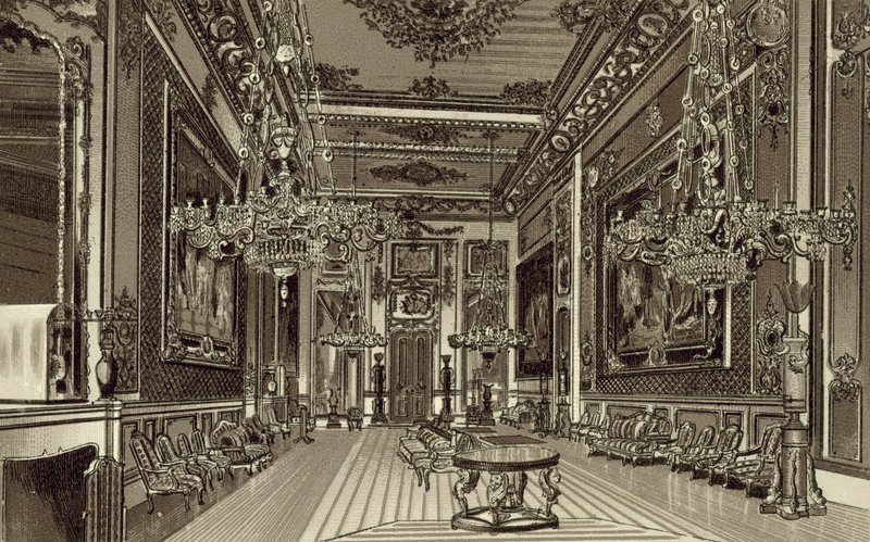 The Grand Reception Room, Windsor Castle af English School