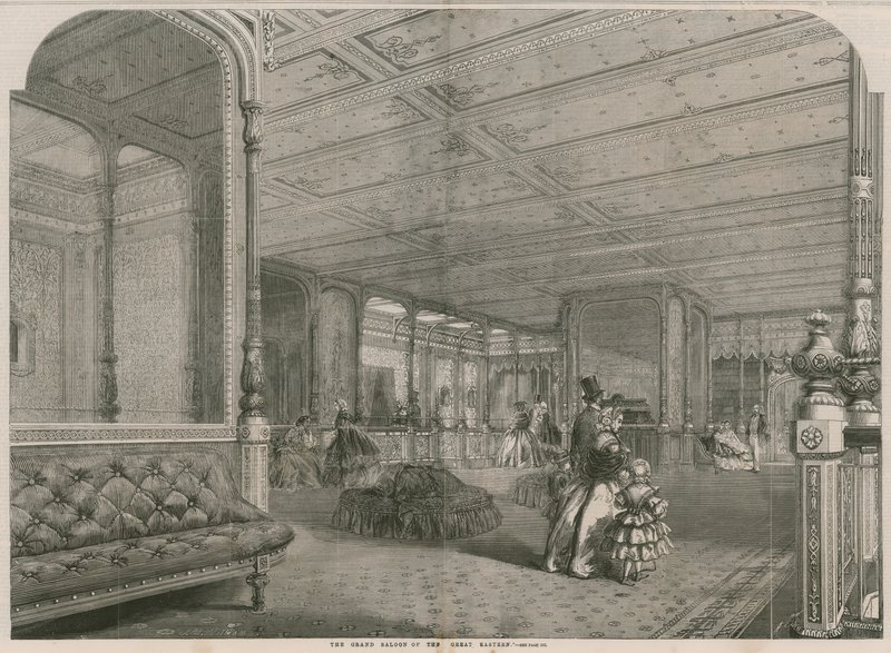 The Grand Saloon of the Great Eastern af English School