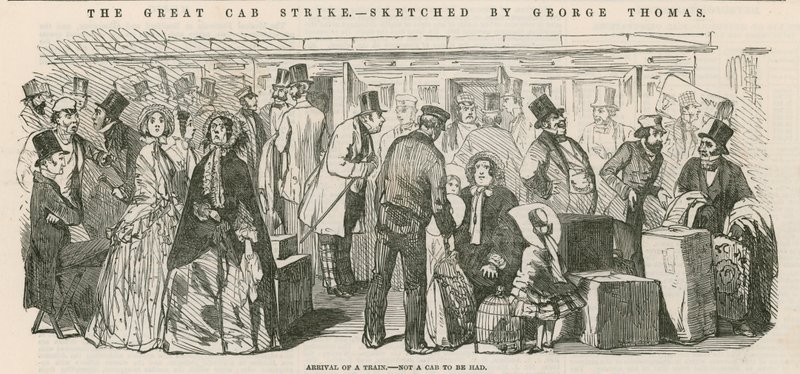 The Great Cab Strike: Ankomst af et tog - ikke en taxa at få af English School