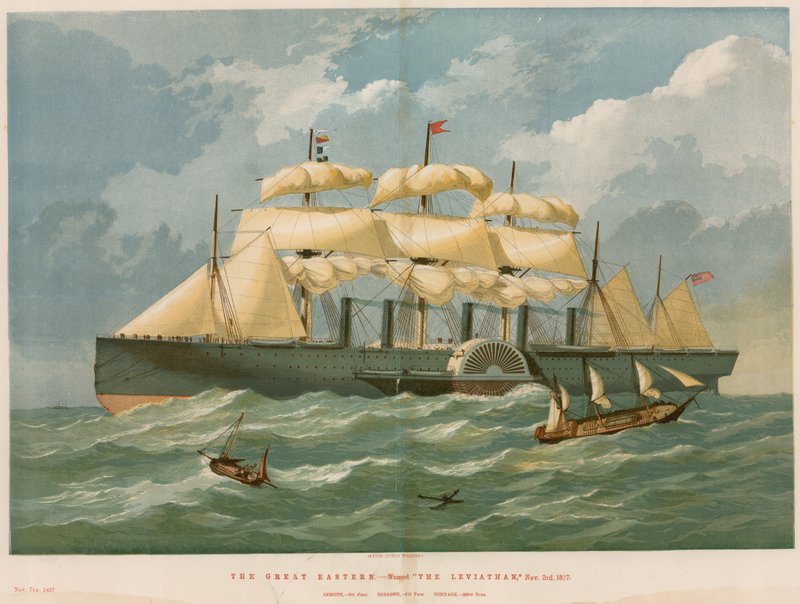 The Great Eastern, kaldet The Leviathan, 3. november 1827 af English School