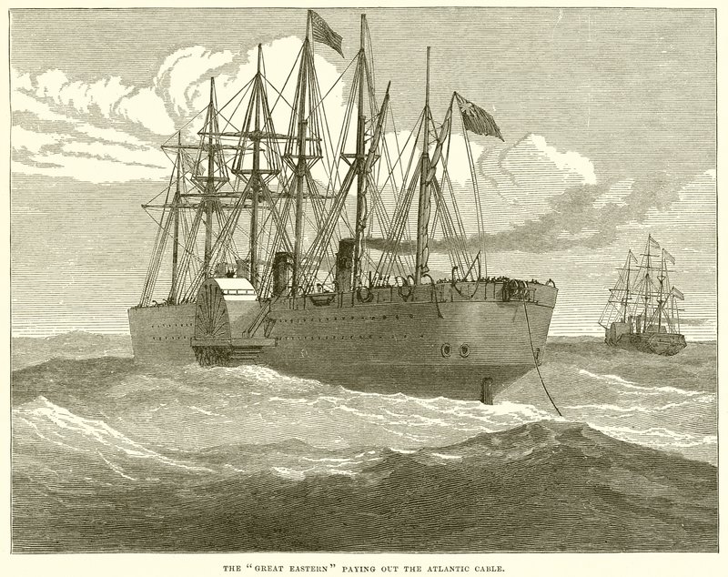 The Great Eastern udbetaler Atlanterhavskablet af English School