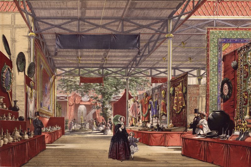 Den store udstilling 1851, Indien nr. 7 (farvet gravering) af English School